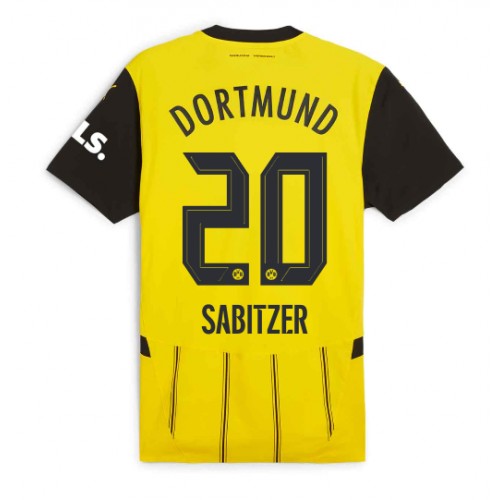 Moški Nogometni dresi Borussia Dortmund Marcel Sabitzer #20 Domači 2024-25 Kratek Rokav